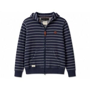 Marshall Artist Modern Tailoring Hoodie XL Navy White Stripe Full Zip Sweatshirt
